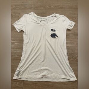 Umano White Short Sleeve Pocket Tee